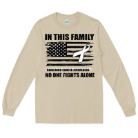 Mushroom No One Fights Alone Pancreatic Cancer Awareness Long Sleeve Tee - Bettercallsaul