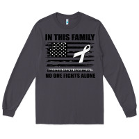 Smoke No One Fights Alone Pancreatic Cancer Awareness Long Sleeve Tee - Bettercallsaul