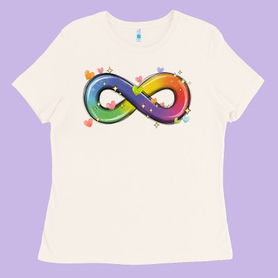 Infinity Symbol Autism Ladies Tee Designed By Maliassmallbusiness