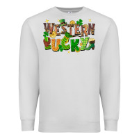 Dove Grey Western Lucky Premium Sweatshirt - FaDigitalArtStudio
