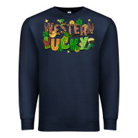 Navy Western Lucky Premium Sweatshirt - FaDigitalArtStudio