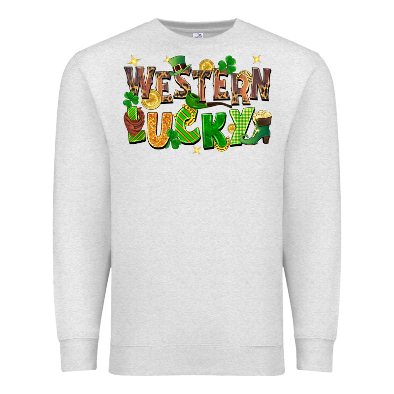Western Lucky Premium Sweatshirt by FaDigitalArtStudio | Teevron