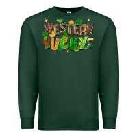 Sports Green Western Lucky Premium Sweatshirt - FaDigitalArtStudio
