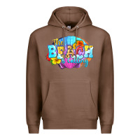 Chestnut The beach is calling Premium Hoodie - FaDigitalArtStudio