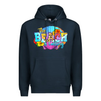 Navy The beach is calling Premium Hoodie - FaDigitalArtStudio