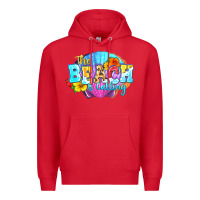 Red The beach is calling Premium Hoodie - FaDigitalArtStudio