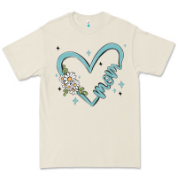 Bone mom with heart and flowers Premium Tee - MaliasSmallBusiness