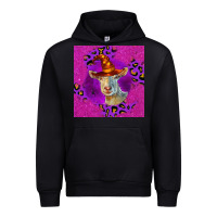 Black Halloween Saanen Goat Urban Hoodie - LillyAllenDesigns