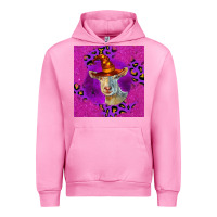 Fuchsia Pink Halloween Saanen Goat Urban Hoodie - LillyAllenDesigns