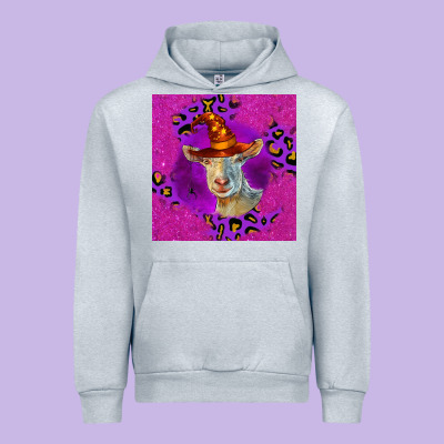 Halloween Saanen Goat Urban Hoodie Designed By Lillyallendesigns