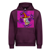 Mauve Wine Halloween Saanen Goat Urban Hoodie - LillyAllenDesigns