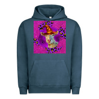 Pigment Midnight Navy Halloween Saanen Goat Urban Hoodie - LillyAllenDesigns