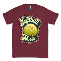 Burgundy softball mom Classic Tee - JahusDesignShop