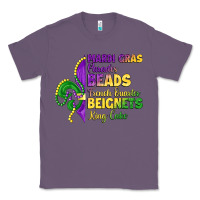 Lavender mardi gras parades beads french quarter beignets k Classic Tee - LillyAllenDesigns