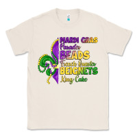 Natural mardi gras parades beads french quarter beignets k Classic Tee - LillyAllenDesigns