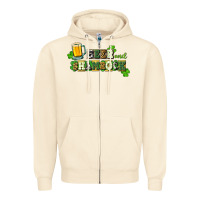 Sandshell Beer and shamrock Zipper Hoodie - CowGirlArtShop