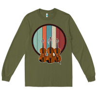 Army Green Violin Vintage Long Sleeve Tee - Bettercallsaul