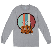 Heather Grey Violin Vintage Long Sleeve Tee - Bettercallsaul