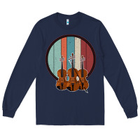 Navy Violin Vintage Long Sleeve Tee - Bettercallsaul