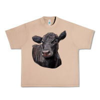Burro Black Angus Cow Illustrations Urban Heavy Tee - LillyAllenDesigns