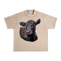 French Oak Black Angus Cow Illustrations Urban Heavy Tee - LillyAllenDesigns