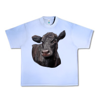 Grape Ice Black Angus Cow Illustrations Urban Heavy Tee - LillyAllenDesigns