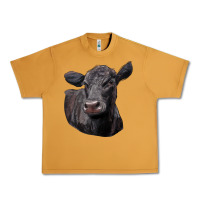 Peanut Butter Black Angus Cow Illustrations Urban Heavy Tee - LillyAllenDesigns