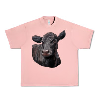 Salmon Black Angus Cow Illustrations Urban Heavy Tee - LillyAllenDesigns