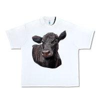White Black Angus Cow Illustrations Urban Heavy Tee - LillyAllenDesigns