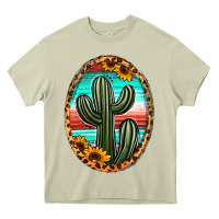 Mossy serape and sunflower cactus Heavy Core Tee - Jasminsmagicworld