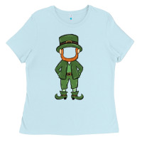 Baby Blue leprechaun boy faceless Ladies Tee - MaliasSmallBusiness