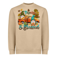 Mushroom Fall Thankful and blessed Heavyweight Sweatshirt - NancyCooperArtShop