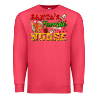 Cardinal Santa's Favorite Nurse Premium Sweatshirt - FaDigitalArtStudio
