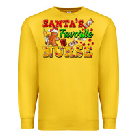 Lemon Santa's Favorite Nurse Premium Sweatshirt - FaDigitalArtStudio