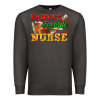 Smoke Santa's Favorite Nurse Premium Sweatshirt - FaDigitalArtStudio