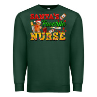 Sports Green Santa's Favorite Nurse Premium Sweatshirt - FaDigitalArtStudio