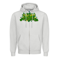 Dove Grey Just a girl who loves St. Patrick's Day Zipper Hoodie - HowdyJamesFarm