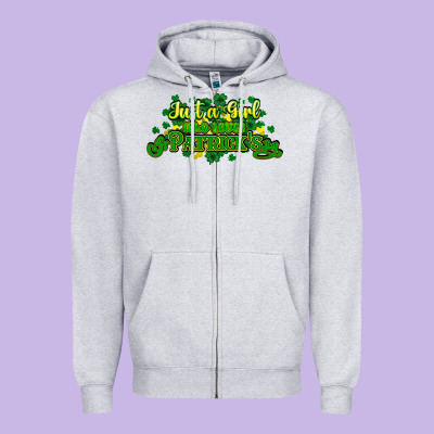 Just A Girl Who Loves St. Patrick's Day Zipper Hoodie Designed By Howdyjamesfarm