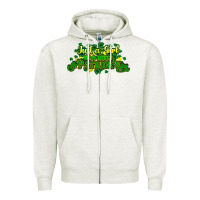 Oatmeal Heather Just a girl who loves St. Patrick's Day Zipper Hoodie - HowdyJamesFarm