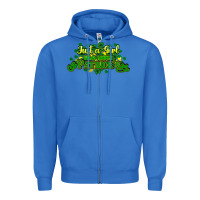 True Royal Just a girl who loves St. Patrick's Day Zipper Hoodie - HowdyJamesFarm