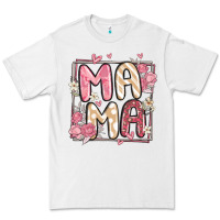 White floral mama Premium Tee - MaliasSmallBusiness