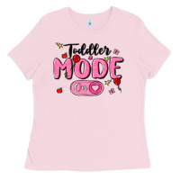 Bubblegum Pink toddler mode on Ladies Tee - MaliasSmallBusiness