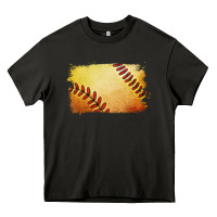 Asphalt softball brushstroke Heavy Core Tee - Jasminsmagicworld