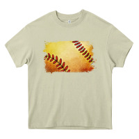 Mossy softball brushstroke Heavy Core Tee - Jasminsmagicworld