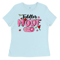 Baby Blue toddler mode on Ladies Tee - MaliasSmallBusiness