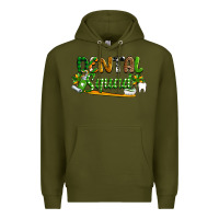 Army Green St. Patrick's Day Dental squad Premium Hoodie - OliviaCreatesArt