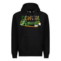 Black St. Patrick's Day Dental squad Premium Hoodie - OliviaCreatesArt