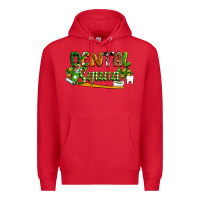 Red St. Patrick's Day Dental squad Premium Hoodie - OliviaCreatesArt