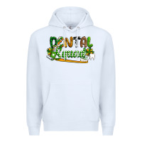 White St. Patrick's Day Dental squad Premium Hoodie - OliviaCreatesArt