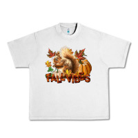 Fall Vibes Squirrel Urban Heavy Tee | Teevron